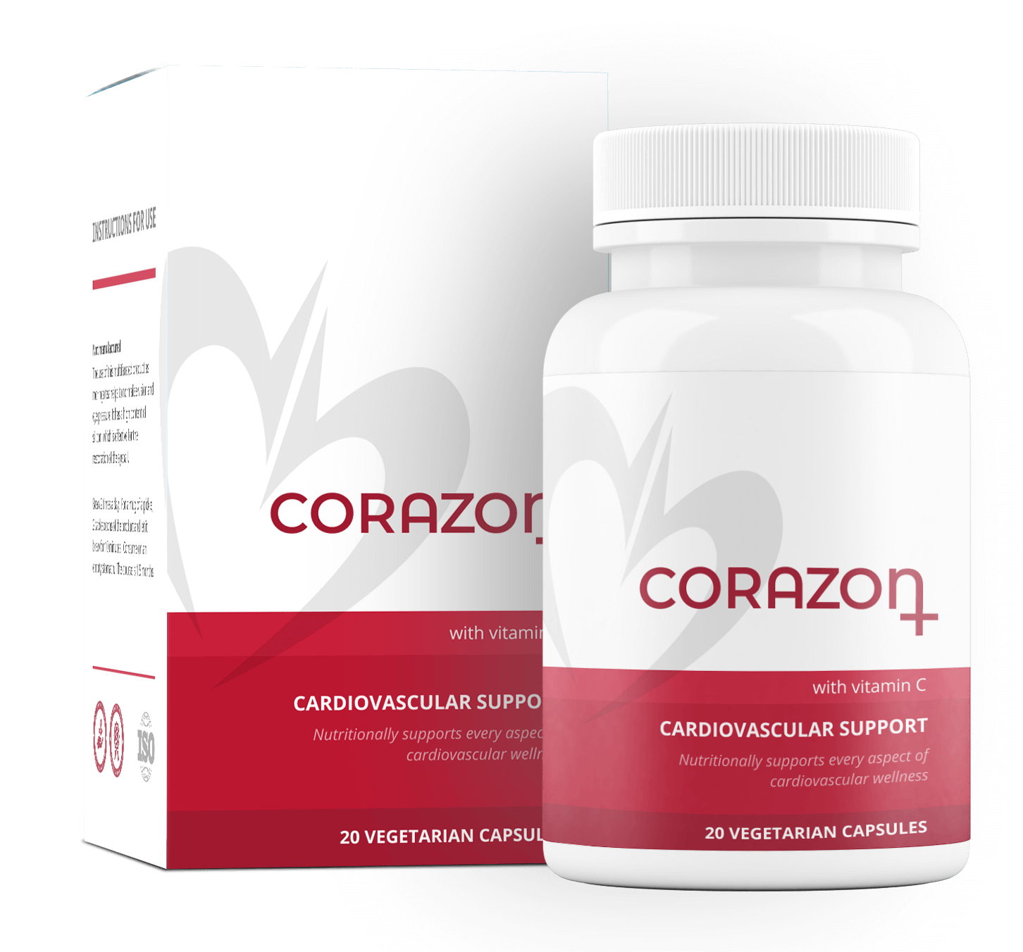 Corazon+ — كبسولات (دعم ضغط الدم), تغليف المنتج