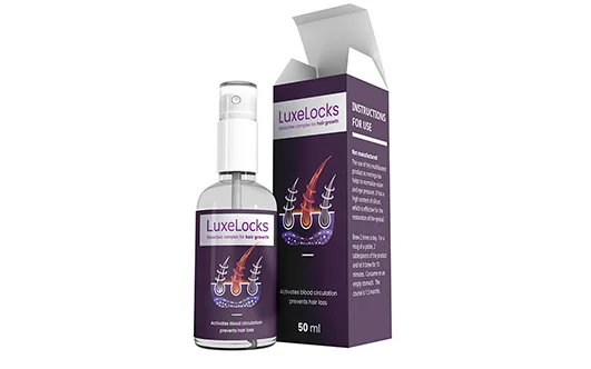 LuxeLocks — بخاخ (مكافحة الشيخوخة), تغليف المنتج