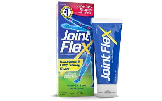 Jointflex — كريم (العناية بالمفاصل), تغليف المنتج