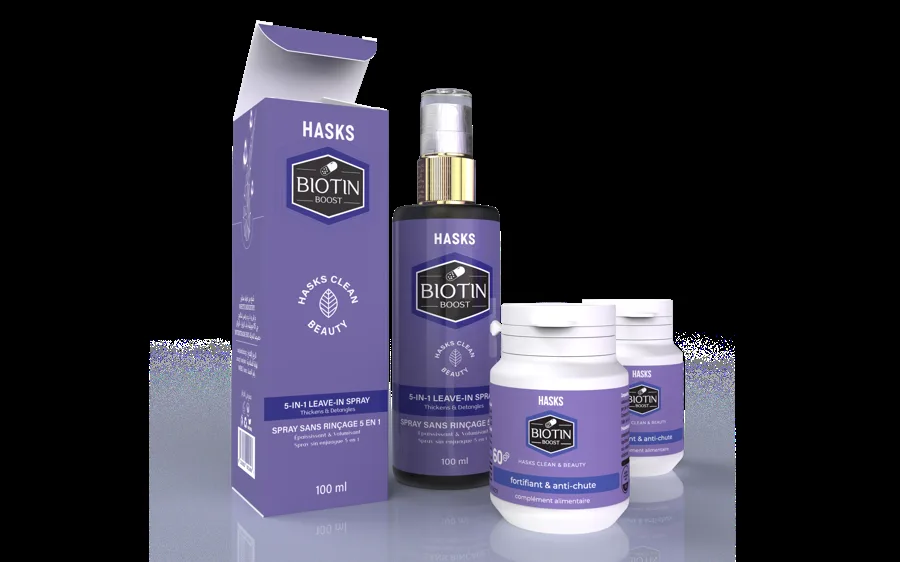 Biotin — بخاخ (مكافحة الشيخوخة), تغليف المنتج