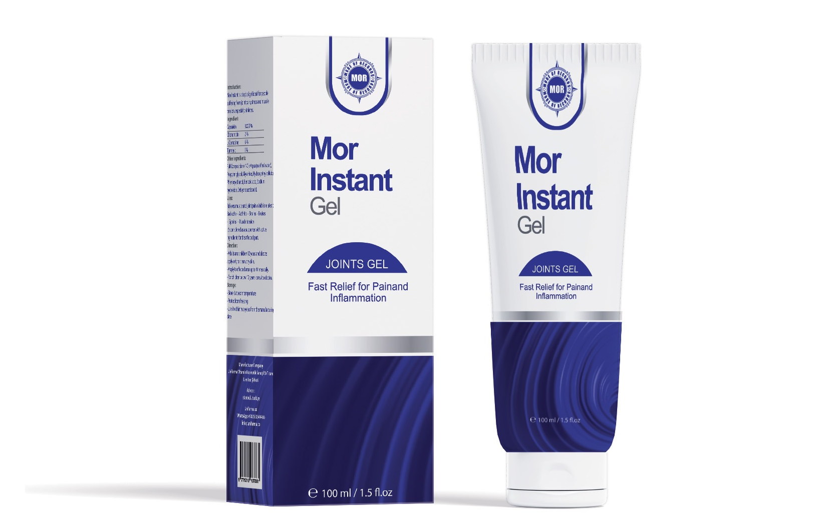 Mor Instant — جل (العناية بالمفاصل), تغليف المنتج