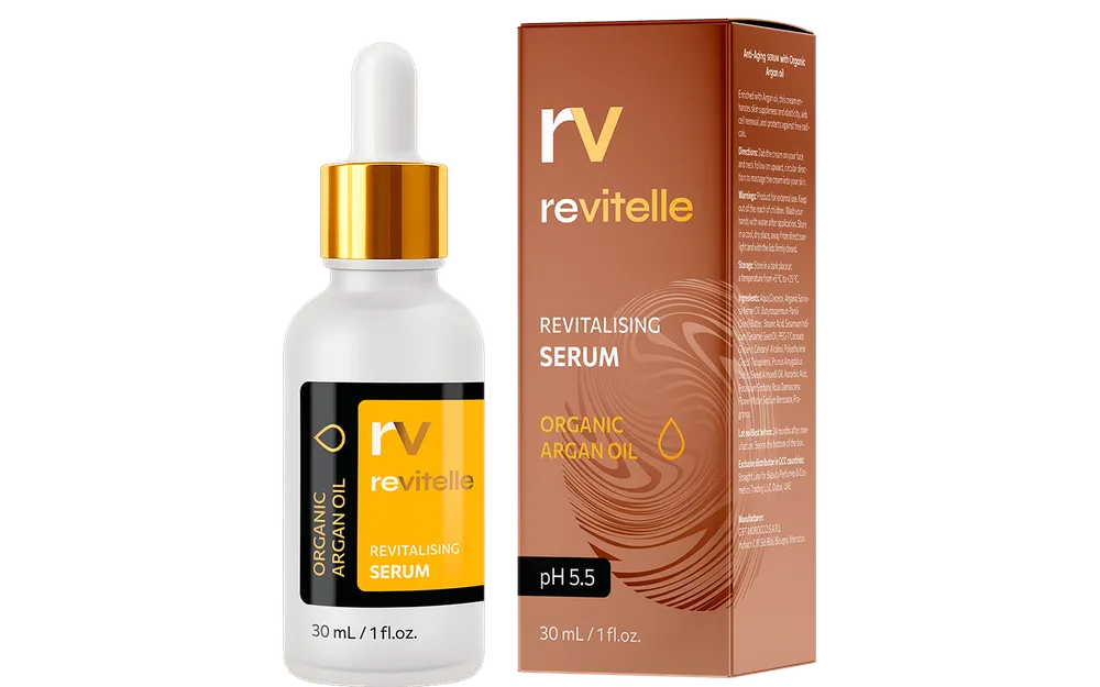 Revitelle — سيروم (مكافحة الشيخوخة), تغليف المنتج