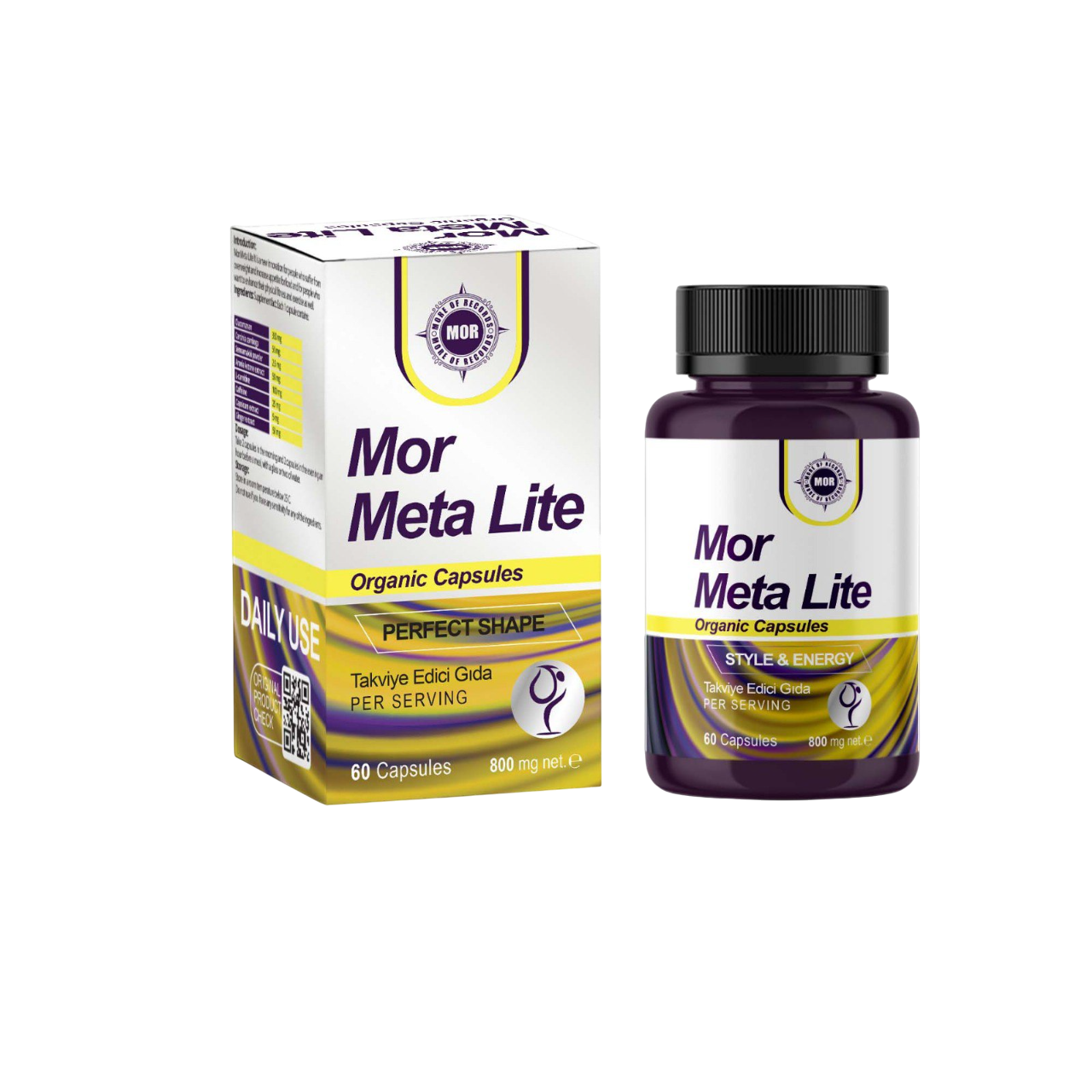 Mor Meta Lite — كبسولات (التحكم بالوزن), تغليف المنتج